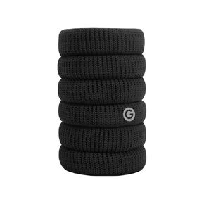Gimme Beauty - Thick Fit Hair Bands - Blondie - Damage Free Hair Ties - Made with Seamless Microfiber Elastics - Thick + Curly Hair Accessories - No Snagging, Dents, or Breakage (6 Count)