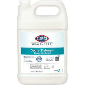 Clorox Healthcare Spore Defense Cleaner Disinfectant, Closed System Refill Bottle, 128 Fl Oz (Package May Vary) (32122)