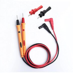 Multimeter, Precision Sharp Lead 1000V 20A Digital Multi Meter Clamp Tester Probe Test Probes Leads, Test Extension, Multimeter Accessories (Multimeter Lead+2pcs Alligator Clips)