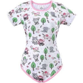 Littleforbig Cotton Romper Onesie Pajamas Bodysuit - Little Red & Wolf Onesie
