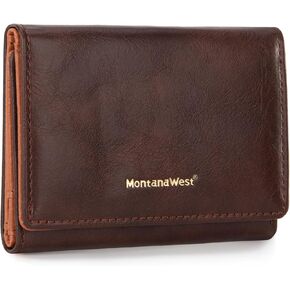 Montana West Womens Slim Wallet RFID Blocking Wallets Small Trifold Wallet with ID Window