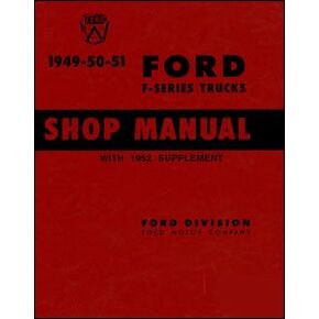 1949-52 Ford Truck Service Shop Repair Manual (with Decal)