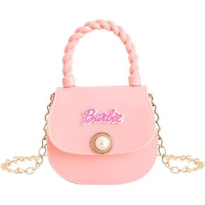 Little Girl Mini Jelly Purse Handbag Shoulder Bag with Magnetic Button Wallet for Children (Pink)