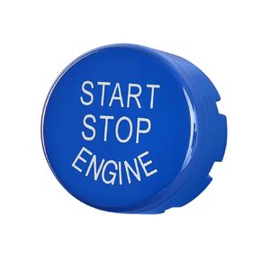 Start Stop Engine Switch Button Cover for BMW 1 2 3 5 X1 X3 X4 X5 X6 Series F Chassis F20 F21 F22 F30 F35 F10 F18 Etc with Off Button (Matte Black)