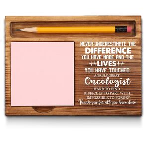 Oncologist Sticky Note Holder, Oncologist Thank You Appreciation Gifts for Men, Women, Oncologist Doctor Gifts, Oncologist Office Desk Self-Stick Note Pad Holders GSH388
