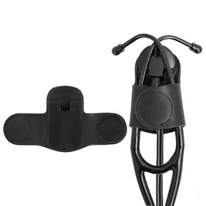 Stethoscope Holder-Stethoscope Clip Hip Holder with Genuine Leather Stethoscope Holster for Littmann & Most Stethoscopes - Waist Belt/Scrubs/Pocket Clip for Physicians, Students, Nurses