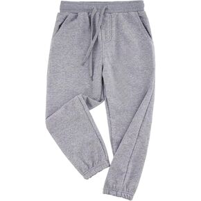 Kids Unisex Cotton Sweatpants Drawstring Plain Jogger Pants for Boys or Girls Age 5-14 Years