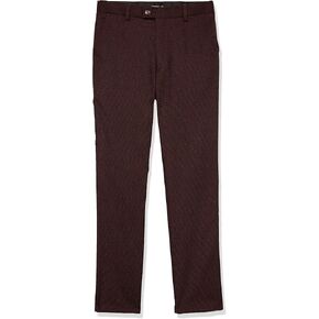 Isaac Mizrahi Boy's Slim Fit Pindot Textured Pants