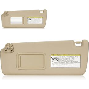 حاجب من الشمس من الجانب الأيسر للسائق بدون ضوء لسيارة Toyota Highlander 2004 2005 2006 2007 مجموعة حاجب بيج in Kuwait