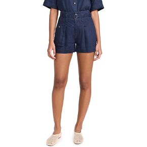 ATM Anthony Thomas Melillo Women's Heavyweight Linen High Waisted Shorts