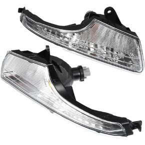 uxcell 1 Pair Car Daytime Running Light Bar Bumper Grille Driving Lamp for Nissan Altima Teana 2013-2014 2015 Amber Light