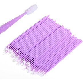 Touch Up Paint Brushes,100PCS1.5mm Small Paint Brushes for Touch Up,Car Accessories Micro Applicator Brush,Detail Paint Brush,Disposable Micro Brush Applicators for Automotive Paint Detailing