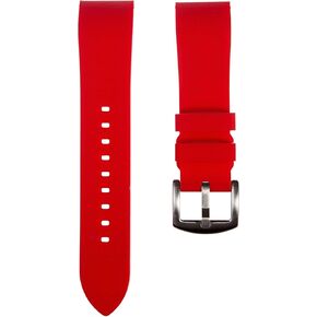Fort Soft Silicone Rubber Watch Bands- Quick-Release Spring Bars- Replacement Sports & Dive Watch Straps for Men & Women-18mm, 19mm, 20mm, 21mm, 22mm