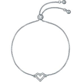 Ted Baker London Amorita Crystal Halo Heart Adjustable Bracelet For Women