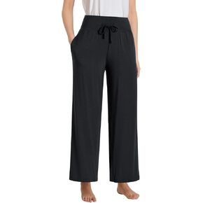 Women's Petite Lounge Pants With Pockets Wide Leg