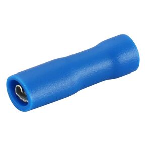 Baomain 0.11“ Blue Female Insulated Spade Wire Connector Electrical Crimp Terminal 16-14 AWG 2.8 x 0.5mm (100PCS)