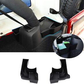 RT-TCZ for Wrangler JK Rear Trunk Storage Box, Trunk Side Tray Organizer for Jeep Wrangler JK JKU 4 Door 2011-2017 Black Interior Storage Accessories 2pcs
