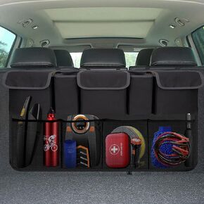 Enstiler Car Trunk Organizer, Backseat Hanging Organizer with 9 Large Storage Bag-Car Seat Organizer for SUV，Trunk，Space Saving Expert (9 Bag)