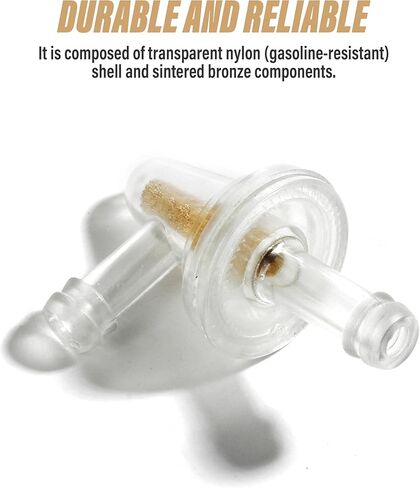 عبوتان من فلتر الوقود المضمن العالمي بزاوية 90 درجة، فلتر وقود صغير في الخط لمحرك غاز خط الوقود 1/4، استبدال فلتر الوقود المضمن بالغاز الشفاف، يستخدم للدراجة النارية in Kuwait