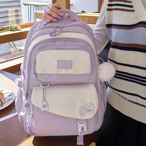 Girls Backpack,Kids backpack for School,sweet color Bookbag for Kids School Bag for Primary Elementary Middle School with compartment. in Saudi Arabia