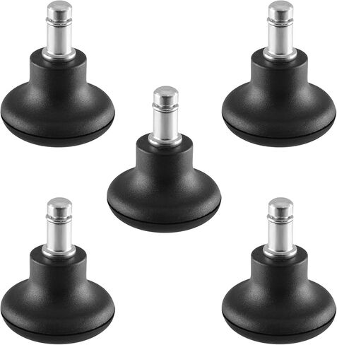 5Pcs Stationary Castors, Bell Glides Replacement, Office Chair Low Caster Wheels in Saudi Arabia