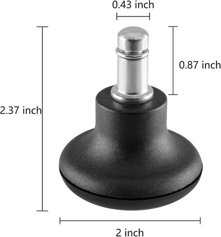 5Pcs Stationary Castors, Bell Glides Replacement, Office Chair Low Caster Wheels in Saudi Arabia
