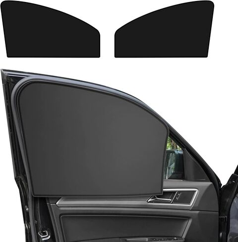 2PCS Car Window Shades, Back Seat Window Sunshades Privacy Curtains, Strong-Light Blocking & UV Protection Car Privacy Shades, Universal Car Accessories for Car (Back seat) in Saudi Arabia