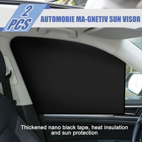 2PCS Car Window Shades, Back Seat Window Sunshades Privacy Curtains, Strong-Light Blocking & UV Protection Car Privacy Shades, Universal Car Accessories for Car (Back seat) in Saudi Arabia