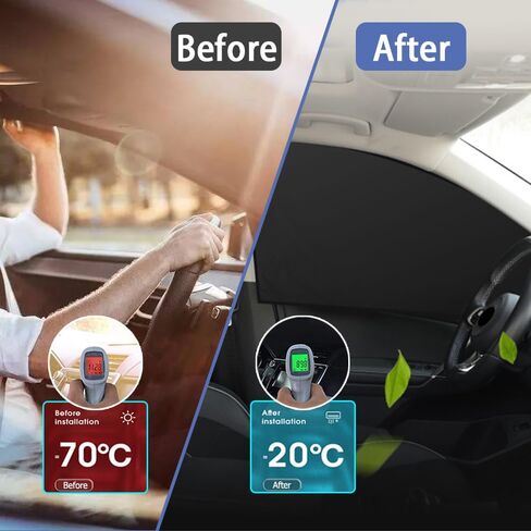 2PCS Car Window Shades, Back Seat Window Sunshades Privacy Curtains, Strong-Light Blocking & UV Protection Car Privacy Shades, Universal Car Accessories for Car (Back seat) in Saudi Arabia