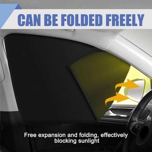 2PCS Car Window Shades, Back Seat Window Sunshades Privacy Curtains, Strong-Light Blocking & UV Protection Car Privacy Shades, Universal Car Accessories for Car (Back seat) in Saudi Arabia