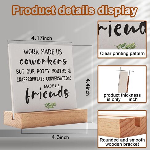 Birthday Gifts for Women Best Friends, Best Friendship Gifts for Women, Best Friend Office Decor Sign Gift, Best Friend Desk Decor Plaque Gift in Saudi Arabia
