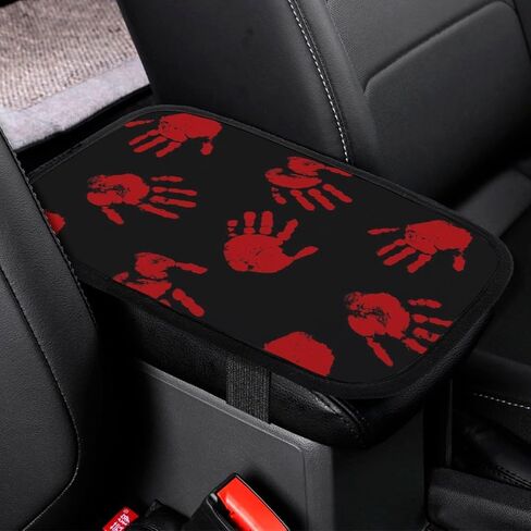 Black Mask Scream Car Center Console Decor Handrail Armrest Box Cushion Funny Ghost Devil Interior Covers Car Protector Pad Lid Cover Accessories Universal Fit for Auto Truck Vehicles in Saudi Arabia