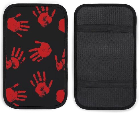 Black Mask Scream Car Center Console Decor Handrail Armrest Box Cushion Funny Ghost Devil Interior Covers Car Protector Pad Lid Cover Accessories Universal Fit for Auto Truck Vehicles in Saudi Arabia