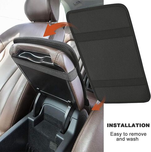 Black Mask Scream Car Center Console Decor Handrail Armrest Box Cushion Funny Ghost Devil Interior Covers Car Protector Pad Lid Cover Accessories Universal Fit for Auto Truck Vehicles in Saudi Arabia