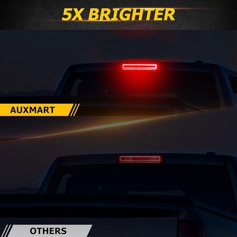 مصباح فرامل LED عالي التركيب من AUXMART لسيارة Dodge Ram 1500 2500 3500 4500 5500 2009-2018، مجموعة مصابيح توقف عالية التركيب لـ Ram Laramie 2019، استبدال ضوء الفرامل الثالث المدخن in Kuwait