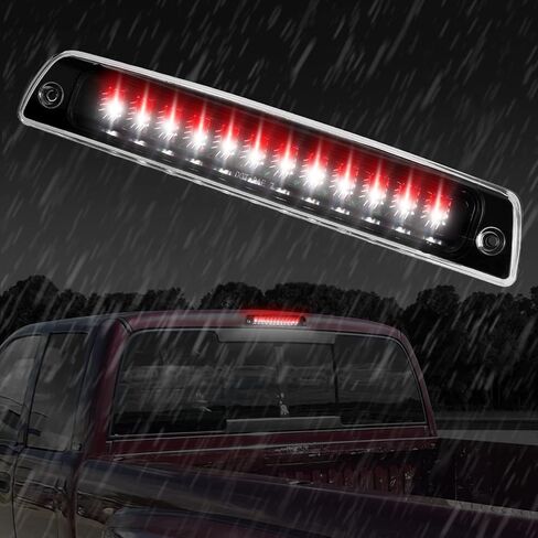 ISSYAUTO ضوء الفرامل الثالث متوافق مع 1994-2001 Ram 1500 2500 3500 ضوء الفرامل الثالث LED، ضوء فرامل الكابينة الخلفية، ضوء إيقاف عالي مقاوم للماء 55077263AB 55077263AA in Kuwait