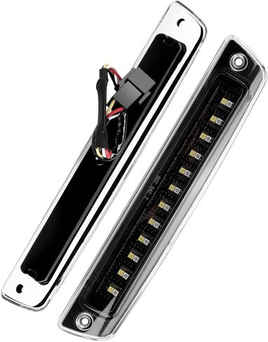 ISSYAUTO ضوء الفرامل الثالث متوافق مع 1994-2001 Ram 1500 2500 3500 ضوء الفرامل الثالث LED، ضوء فرامل الكابينة الخلفية، ضوء إيقاف عالي مقاوم للماء 55077263AB 55077263AA in Kuwait