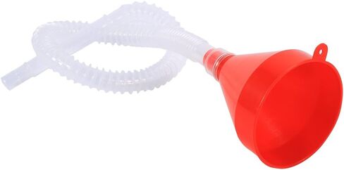 Keenso 8cm Wide Mouth Funnel, Universal Automotive Vehicle Plastic Filling Funnel Long Flexible Spout Extension Car Funnel for Water Gasoline Coolant Transmission Engine Oil (2 pcs) in Saudi Arabia