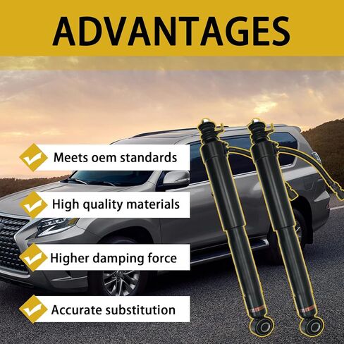 48530-69485 زوج من دعامات امتصاص الصدمات الخلفية تناسب لكزس GX470 2003-2009، وتويوتا لاند كروزر برادو 120 2002-2009، بديل لـ 48530-69485،48530-69185،48530-60071 in Kuwait