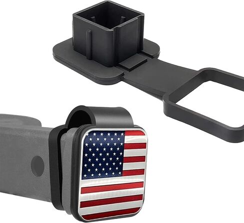 1 PC Car 2" Receiver Tube Trailer Hitch Cap, 3.05" x 3.15" ABS Rubber Integrated Molding Replacement Hitch Protector Plug Cover, Retrofit Accessory, Suitable for Cars, Trucks (Black) in Saudi Arabia