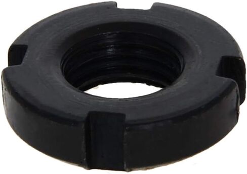MroMax M30x10mm Retaining Slotted Round Nuts,Carbon Steel 4-Slot Spanner Nut for Roller Bearing Pump Valve Black 2Pcs in Saudi Arabia