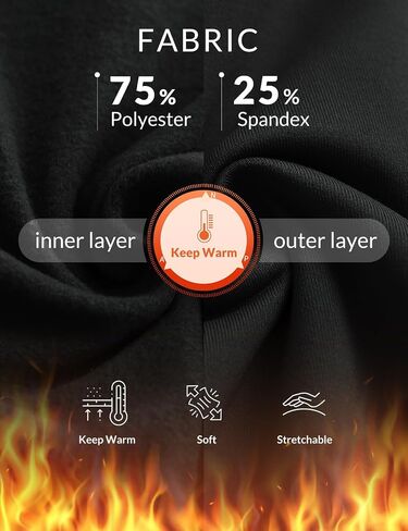 BALEAF Women's Fleece Lined Leggings with Pockets Thermal Warm Winter Tights Crossover High Waisted Yoga Pants in Saudi Arabia