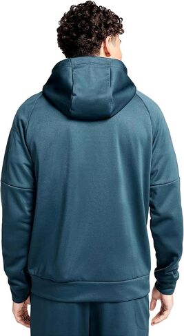 Nike Therma Men's Therma-FIT Full Zip Hoodie (US, Alpha, Large, Regular, Regular, Standard, Deep Jungle) in Saudi Arabia