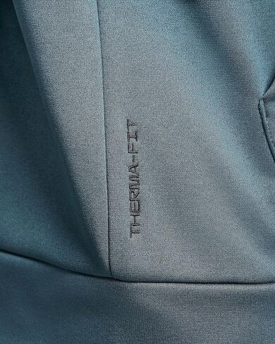 Nike Therma Men's Therma-FIT Full Zip Hoodie (US, Alpha, Large, Regular, Regular, Standard, Deep Jungle) in Saudi Arabia