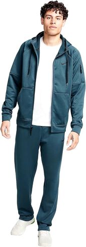 Nike Therma Men's Therma-FIT Full Zip Hoodie (US, Alpha, Large, Regular, Regular, Standard, Deep Jungle) in Saudi Arabia