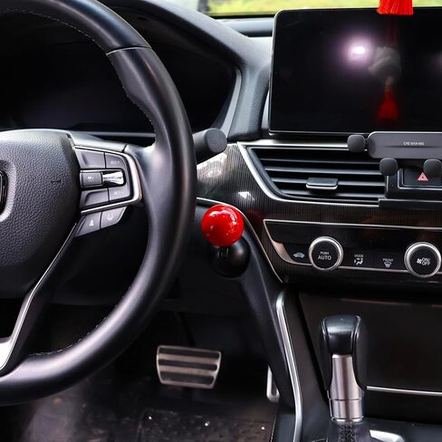 Car Push to Start Button Rocker Push Start Button Cover Car One Button Start Lever Car Engine Start Button Joystick Ball-Bar Automotive One-Touch Start Button Starter Decorative Accessories(Red) in Saudi Arabia