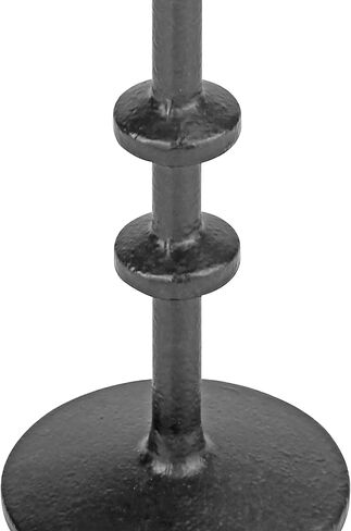 Stonebriar SB-6282A2 5" Black Cast Iron Metal Taper Candle Holder Set, Set of 2 in Kuwait