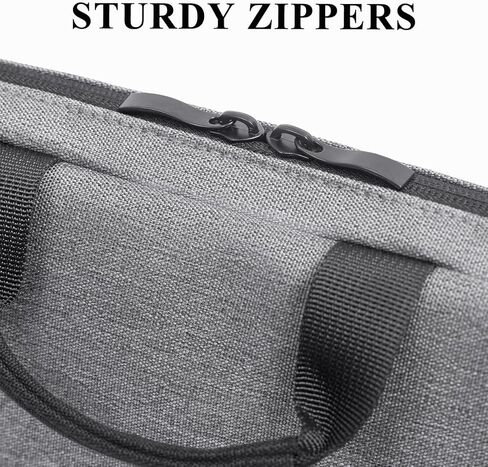 حقيبة كمبيوتر محمول مقاس 15.6 بوصة، غطاء حمل كمبيوتر محمول مقاوم للماء مع مقبض وحزام كتف وحقائب كمبيوتر متوافقة مع Lenovo HP Dell Apple Asus Notebook للرجال والنساء باللون الرمادي in Kuwait