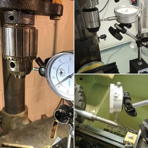 مؤشر الاتصال الهاتفي مع حامل قاعدة مغناطيسية مقياس رد الفعل التفاضلي 0-1 "، مقياس اختبار الذراع الطويلة قابل للتعديل الدقيق 0.001" الدقة، نقاط المؤشر 22 قطعة in Kuwait