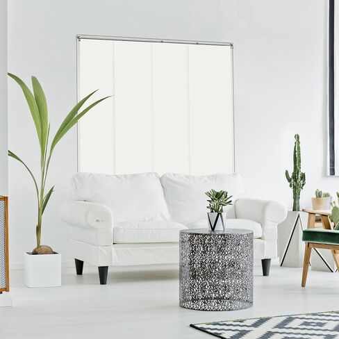 CHICOLOGY Blinds for Sliding Glass Doors , Temporary Wall , Closet Curtain , Room Door, Room Divider , Vertical Blinds , Door Blinds ,Movie Night Silver (Blackout) W:46-86 x H:Up-to 96 inches in Saudi Arabia